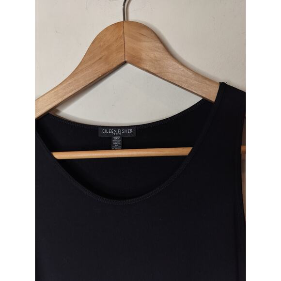 Eileen Fisher Viscose Jersey Midi Tank Dress Minimal Capsule - Picture 3 of 5
